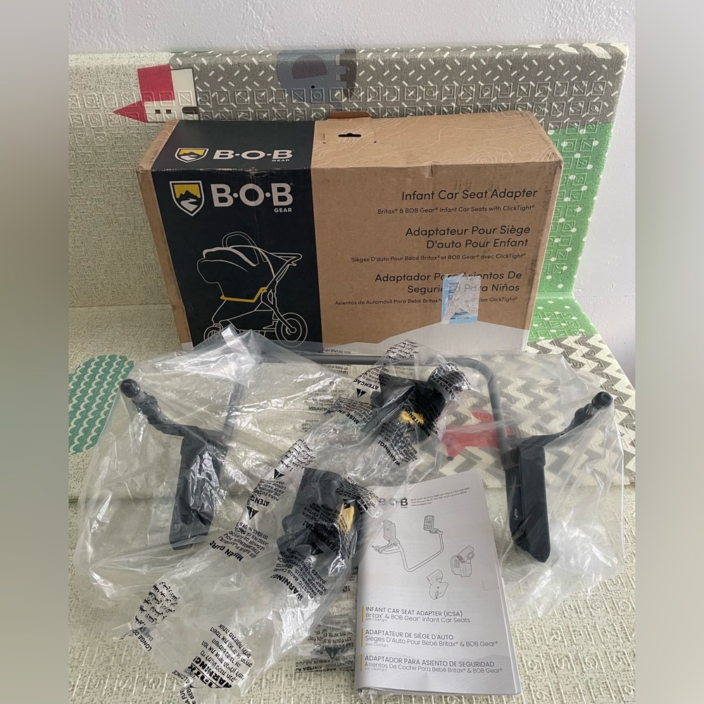 Britax BOB Gear Infant Car Seat Adapter in Black